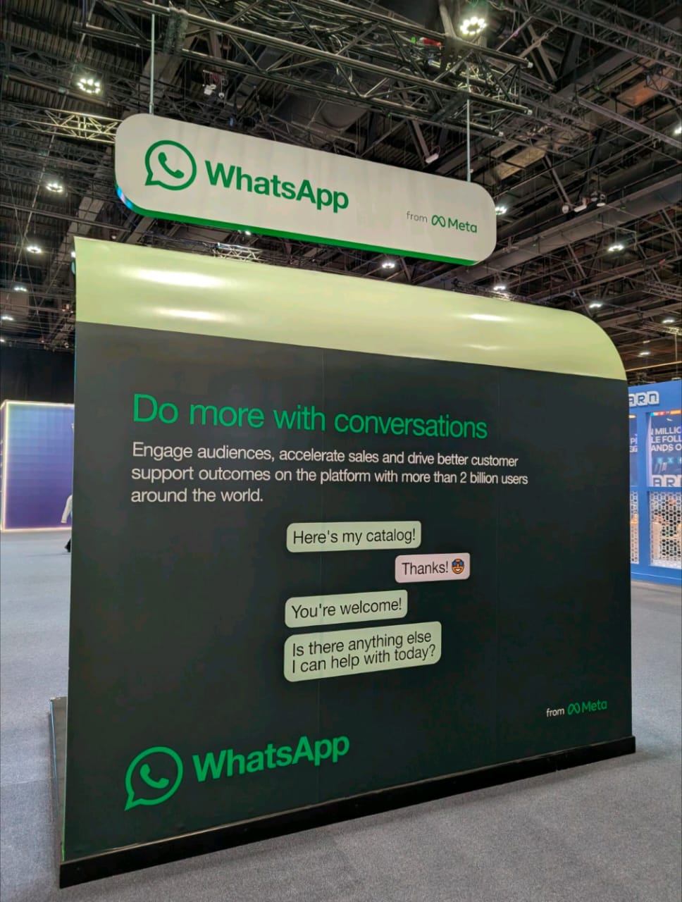 WhatsApp by Meta 'Do more with conversations' commerce activation at BRIDGE Summit